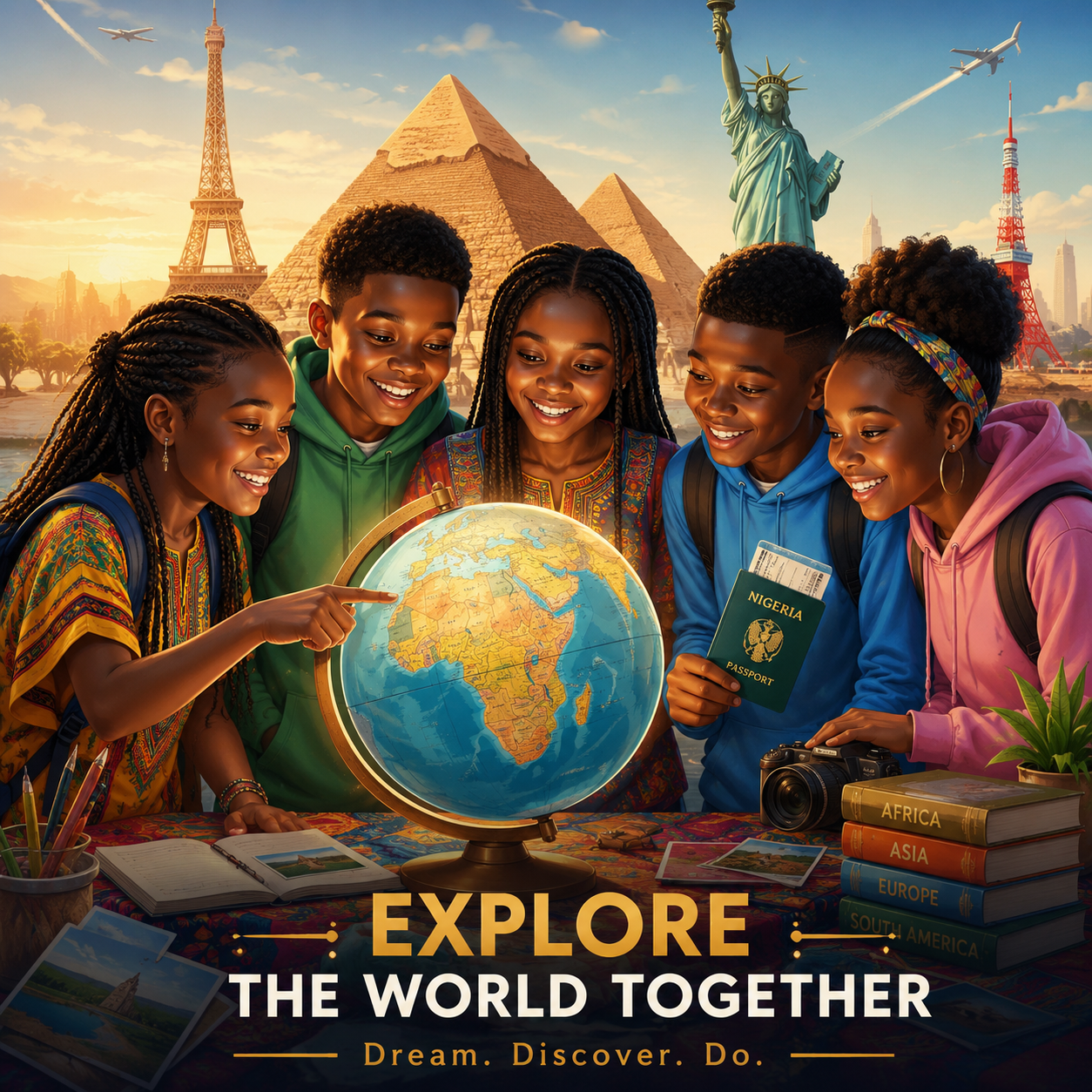 Kids adventure globe